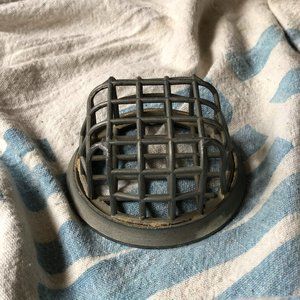 Vintage Metal Cage Flower Holder, Cage Floral Frog